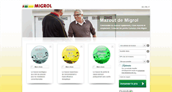 Desktop Screenshot of mazout-migrol.ch
